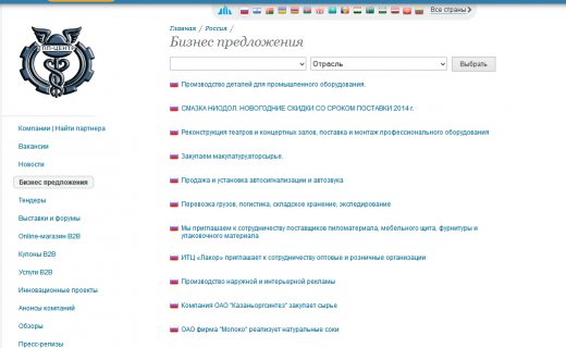 ТПП Центр - бизнес предложения